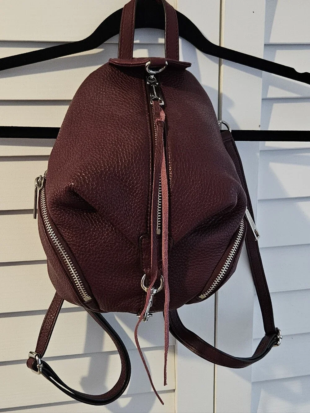 Rebecca Minkoff Burgundy Mini Backpack - Picture 1 of 12